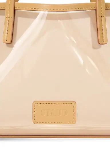 Staud Women's Christos Mini Logo Embossed Tote Bag - Camel | Thumbnail 3 Staud Women's Christos Mini Logo Embossed Tote Bag - Camel | Thumbnail 3