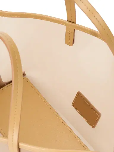 Staud Women's Christos Mini Logo Embossed Tote Bag - Camel | Thumbnail 4 Staud Women's Christos Mini Logo Embossed Tote Bag - Camel | Thumbnail 4