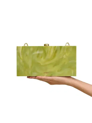 Cult Gaia Women's The Backgammon Marbled Clutch - Dominga | Thumbnail 2 Cult Gaia Women's The Backgammon Marbled Clutch - Dominga | Thumbnail 2
