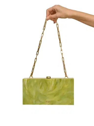 Cult Gaia Women's The Backgammon Marbled Clutch - Dominga | Thumbnail 3 Cult Gaia Women's The Backgammon Marbled Clutch - Dominga | Thumbnail 3