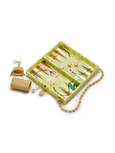 Cult Gaia Women's The Backgammon Marbled Clutch - Dominga | Thumbnail 4 Cult Gaia Women's The Backgammon Marbled Clutch - Dominga | Thumbnail 4