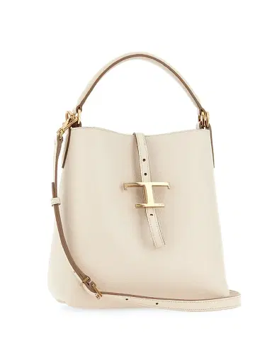 Tod's Women's Mini T Timeless Leather Bucket Bag | Thumbnail 4 Tod's Women's Mini T Timeless Leather Bucket Bag | Thumbnail 4