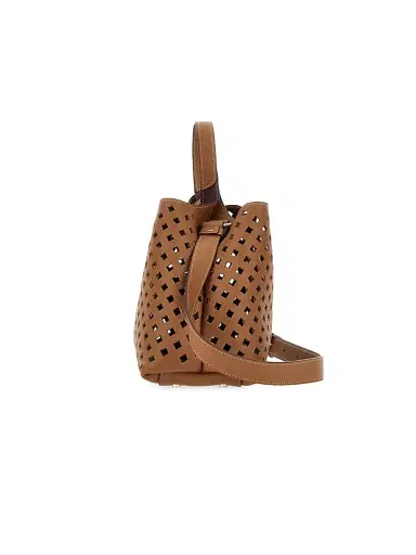 Tod's Women's Perforated Leather Top Handle Bag - Kenia Boreaux | Thumbnail 5 Tod's Women's Perforated Leather Top Handle Bag - Kenia Boreaux | Thumbnail 5