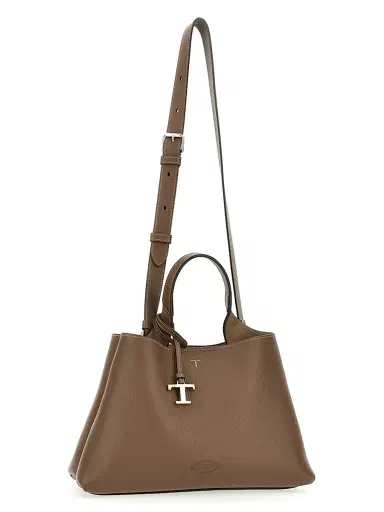 Tod's Women's Small Leather Top Handle Bag - Noce Creta | Thumbnail 2 Tod's Women's Small Leather Top Handle Bag - Noce Creta | Thumbnail 2