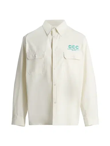 Willy Chavarria Men's Corcoran Oversized Workshirt - Masa - Size Small | Thumbnail 1 Willy Chavarria Men's Corcoran Oversized Workshirt - Masa - Size Small | Thumbnail 1