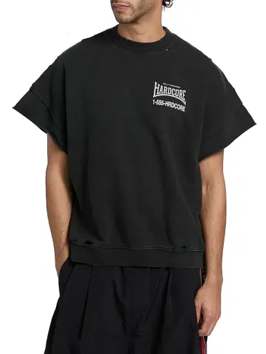 Willy Chavarria Men's //'Hardcore//' Muscle T-Shirt - Black - Size Small | Thumbnail 3 Willy Chavarria Men's //'Hardcore//' Muscle T-Shirt - Black - Size Small | Thumbnail 3