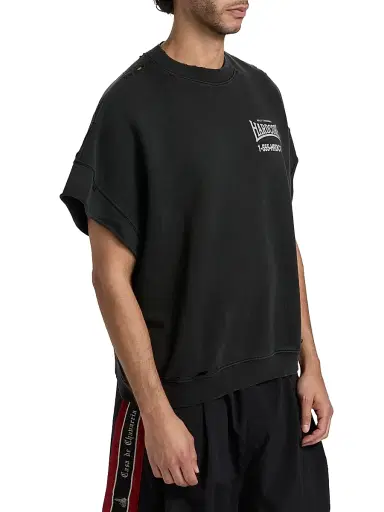 Willy Chavarria Men's //'Hardcore//' Muscle T-Shirt - Black - Size Small | Thumbnail 4 Willy Chavarria Men's //'Hardcore//' Muscle T-Shirt - Black - Size Small | Thumbnail 4