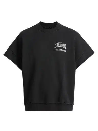 Willy Chavarria Men's //'Hardcore//' Muscle T-Shirt - Black - Size Small | Thumbnail 1 Willy Chavarria Men's //'Hardcore//' Muscle T-Shirt - Black - Size Small | Thumbnail 1