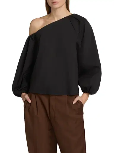 Tanya Taylor Women's Tabitha Off-The-Shoulder Top - Black | Thumbnail 3 Tanya Taylor Women's Tabitha Off-The-Shoulder Top - Black | Thumbnail 3