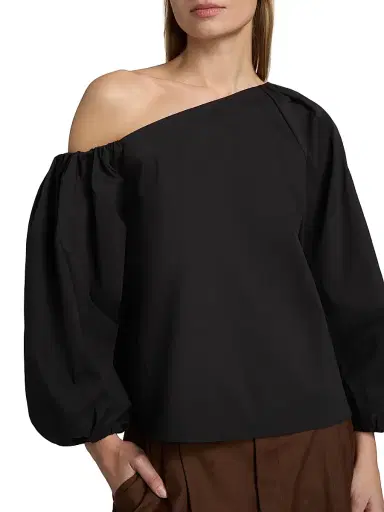Tanya Taylor Women's Tabitha Off-The-Shoulder Top - Black | Thumbnail 6 Tanya Taylor Women's Tabitha Off-The-Shoulder Top - Black | Thumbnail 6