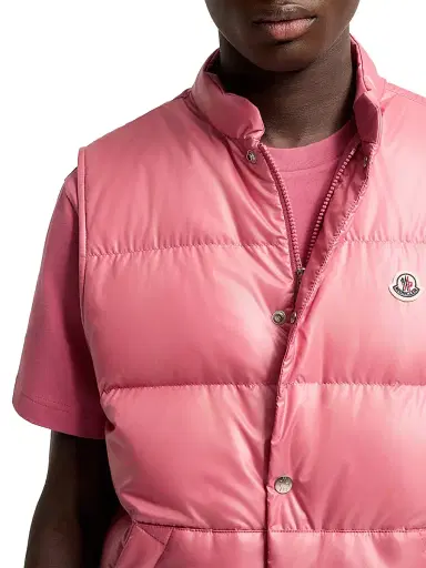Moncler Men's Restigo Puffer Vest - Bright Pink | Thumbnail 4 Moncler Men's Restigo Puffer Vest - Bright Pink | Thumbnail 4
