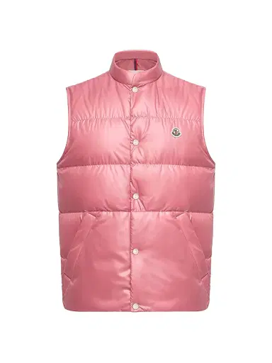 Moncler Men's Restigo Puffer Vest - Bright Pink | Thumbnail 1 Moncler Men's Restigo Puffer Vest - Bright Pink | Thumbnail 1