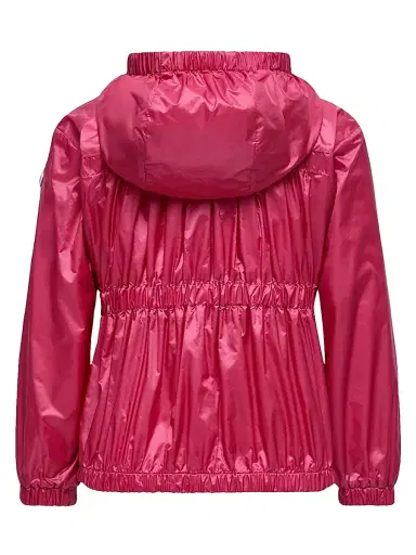 Moncler Little Girl's & Girl's Aulne Jacket in Longue Saison - Bright Pink | Thumbnail 2 Moncler Little Girl's & Girl's Aulne Jacket in Longue Saison - Bright Pink | Thumbnail 2