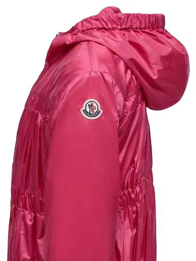 Moncler Little Girl's & Girl's Aulne Jacket in Longue Saison - Bright Pink | Thumbnail 3 Moncler Little Girl's & Girl's Aulne Jacket in Longue Saison - Bright Pink | Thumbnail 3
