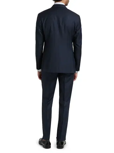 Giorgio Armani Men's Soft Tailored Wool Suit - Solid Medieval - Size 46 | Thumbnail 5 Giorgio Armani Men's Soft Tailored Wool Suit - Solid Medieval - Size 46 | Thumbnail 5