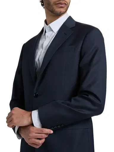 Giorgio Armani Men's Soft Tailored Wool Suit - Solid Medieval - Size 46 | Thumbnail 6 Giorgio Armani Men's Soft Tailored Wool Suit - Solid Medieval - Size 46 | Thumbnail 6
