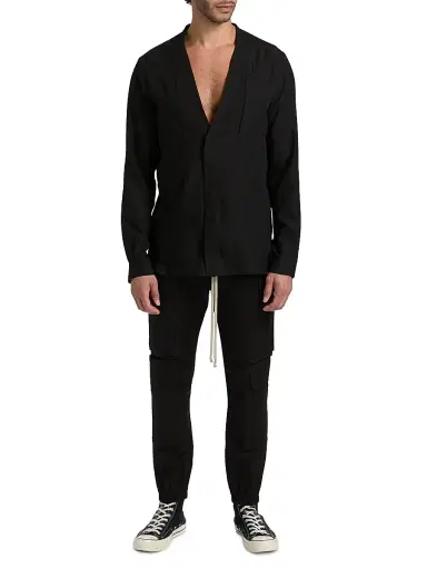 Rick Owens Men's Mastodon Megacargo Jogger Pants - Black - Size 38 | Thumbnail 2 Rick Owens Men's Mastodon Megacargo Jogger Pants - Black - Size 38 | Thumbnail 2