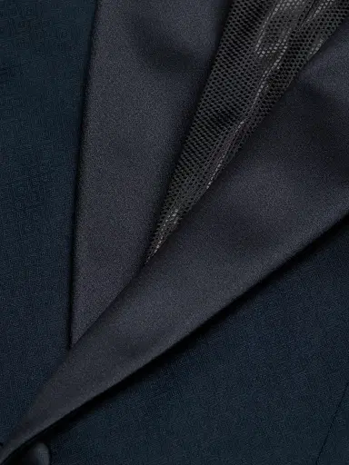 Emporio Armani Men's Dinner Virgin Wool Jacket - Teal | Thumbnail 7 Emporio Armani Men's Dinner Virgin Wool Jacket - Teal | Thumbnail 7