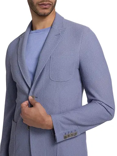 Giorgio Armani Men's Honeycomb Soft Tailored Blazer - Ortensia | Thumbnail 6 Giorgio Armani Men's Honeycomb Soft Tailored Blazer - Ortensia | Thumbnail 6