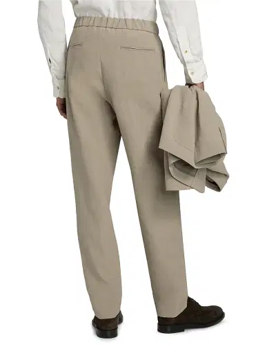 Giorgio Armani Men's Linen Drawstring Pants - Solid Light - Size 40 | Thumbnail 5 Giorgio Armani Men's Linen Drawstring Pants - Solid Light - Size 40 | Thumbnail 5