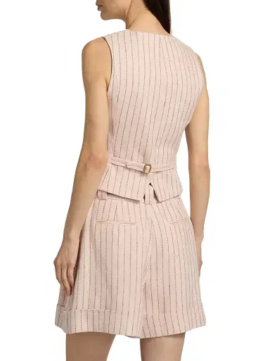 Zimmermann Women's Alchemy Pinstripe Linen Waistcoat | Thumbnail 5 Zimmermann Women's Alchemy Pinstripe Linen Waistcoat | Thumbnail 5