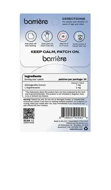 barrière Everyday Calm Patch 30 Pack | Thumbnail 2 barrière Everyday Calm Patch 30 Pack | Thumbnail 2