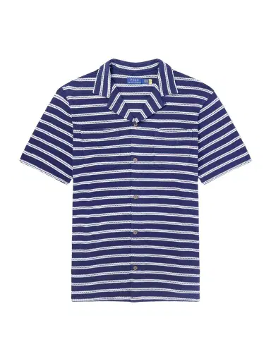 Polo Ralph Lauren Striped Cotton-Blend Shirt - Men | Thumbnail 1 Polo Ralph Lauren Striped Cotton-Blend Shirt - Men | Thumbnail 1