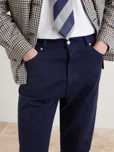 dunhill Tapered Cotton-Blend Twill Trousers - Men | Thumbnail 5 dunhill Tapered Cotton-Blend Twill Trousers - Men | Thumbnail 5