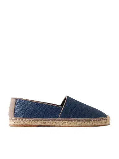 Brunello Cucinelli Suede-Trimmed Raffia Espadrilles - Men | Thumbnail 1 Brunello Cucinelli Suede-Trimmed Raffia Espadrilles - Men | Thumbnail 1