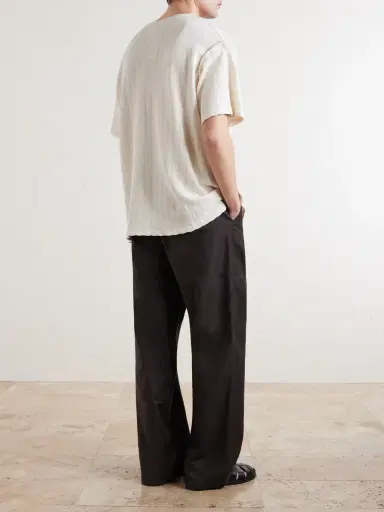 A Kind Of Guise Thuy Pointelle-Knit Cotton and Linen-Blend T-Shirt - Men | Thumbnail 4 A Kind Of Guise Thuy Pointelle-Knit Cotton and Linen-Blend T-Shirt - Men | Thumbnail 4