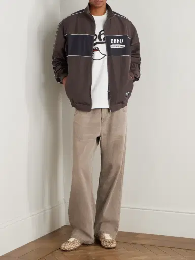 Neighborhood Logo-Embroidered Two-Tone Cotton-Blend Track Jacket - Men | Thumbnail 2 Neighborhood Logo-Embroidered Two-Tone Cotton-Blend Track Jacket - Men | Thumbnail 2