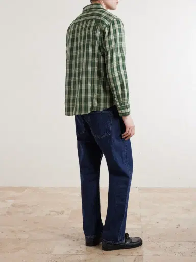 Corridor Verdant Checked Cotton Shirt - Men | Thumbnail 4 Corridor Verdant Checked Cotton Shirt - Men | Thumbnail 4