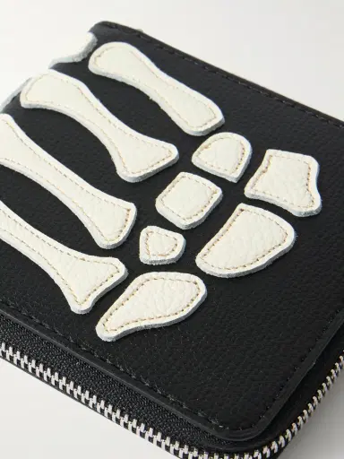 KAPITAL Thumbs-Up Mini Appliquéd Leather Zip-Around Wallet - Men | Thumbnail 3 KAPITAL Thumbs-Up Mini Appliquéd Leather Zip-Around Wallet - Men | Thumbnail 3
