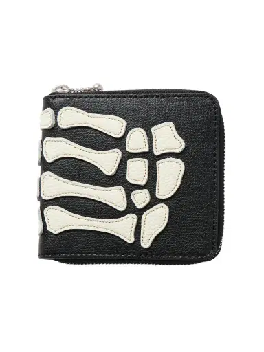 KAPITAL Thumbs-Up Mini Appliquéd Leather Zip-Around Wallet - Men | Thumbnail 1 KAPITAL Thumbs-Up Mini Appliquéd Leather Zip-Around Wallet - Men | Thumbnail 1