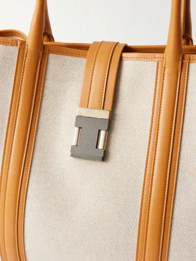 Christian Louboutin Nox Leather-Trimmed Linen Tote Bag - Men | Thumbnail 5 Christian Louboutin Nox Leather-Trimmed Linen Tote Bag - Men | Thumbnail 5