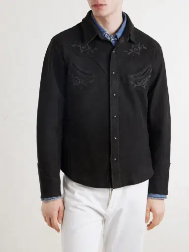 RRL Embroidered Suede Jacket - Men | Thumbnail 3 RRL Embroidered Suede Jacket - Men | Thumbnail 3