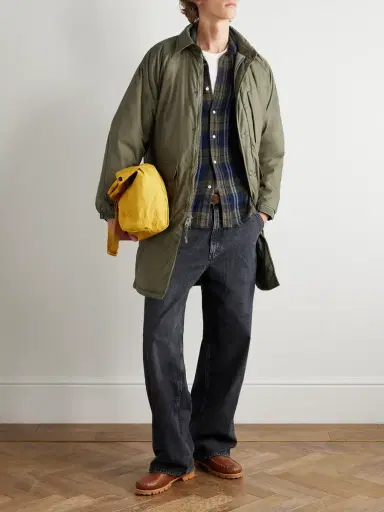 OrSlow Padded Cotton and Nylon-Blend Shell Coat - Men | Thumbnail 2 OrSlow Padded Cotton and Nylon-Blend Shell Coat - Men | Thumbnail 2