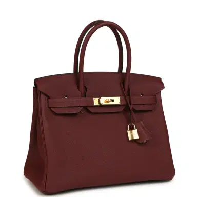 HERMÈS Hermes Birkin 30 Rouge H Togo Gold Hardware | Thumbnail 2 HERMÈS Hermes Birkin 30 Rouge H Togo Gold Hardware | Thumbnail 2