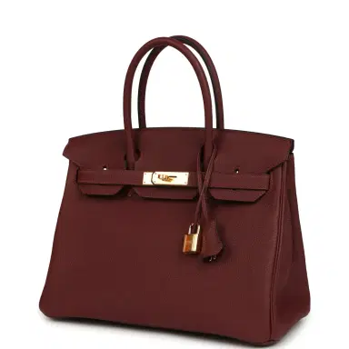 HERMÈS Hermes Birkin 30 Rouge H Togo Gold Hardware | Thumbnail 5 HERMÈS Hermes Birkin 30 Rouge H Togo Gold Hardware | Thumbnail 5