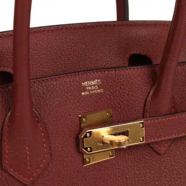 HERMÈS Hermes Birkin 30 Rouge H Togo Gold Hardware | Thumbnail 7 HERMÈS Hermes Birkin 30 Rouge H Togo Gold Hardware | Thumbnail 7