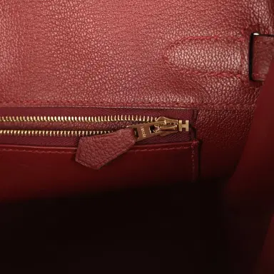 HERMÈS Hermes Birkin 30 Rouge H Togo Gold Hardware | Thumbnail 9 HERMÈS Hermes Birkin 30 Rouge H Togo Gold Hardware | Thumbnail 9