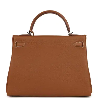 HERMÈS Hermes Kelly Retourne 32 Gold Togo Palladium Hardware | Thumbnail 4 HERMÈS Hermes Kelly Retourne 32 Gold Togo Palladium Hardware | Thumbnail 4