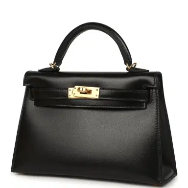 HERMÈS Hermes Kelly Sellier 20 Black Box Gold Hardware | Thumbnail 5 HERMÈS Hermes Kelly Sellier 20 Black Box Gold Hardware | Thumbnail 5