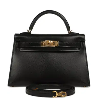 HERMÈS Hermes Kelly Sellier 20 Black Box Gold Hardware | Thumbnail 1 HERMÈS Hermes Kelly Sellier 20 Black Box Gold Hardware | Thumbnail 1
