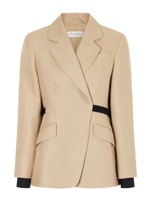 Belted Linen Blazer Belted Linen Blazer