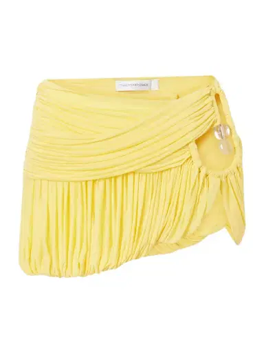 Christopher Esber Embellished Cutout Pleated Jersey Mini Skirt | Thumbnail 1 Christopher Esber Embellished Cutout Pleated Jersey Mini Skirt | Thumbnail 1