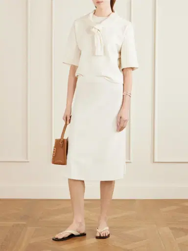 Suzie Kondi Sienna Cotton-blend Terry Midi Skirt | Thumbnail 2 Suzie Kondi Sienna Cotton-blend Terry Midi Skirt | Thumbnail 2