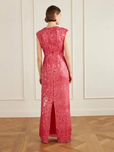 Erdem Draped Sequined Chiffon Gown | Thumbnail 3 Erdem Draped Sequined Chiffon Gown | Thumbnail 3