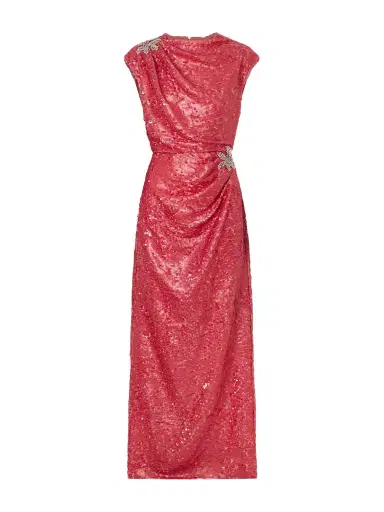 Erdem Draped Sequined Chiffon Gown | Thumbnail 1 Erdem Draped Sequined Chiffon Gown | Thumbnail 1