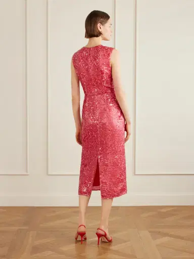 Erdem Crystal-embellished Sequined Satin Midi Dress | Thumbnail 3 Erdem Crystal-embellished Sequined Satin Midi Dress | Thumbnail 3